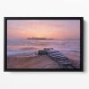 Cold Morning Floating Framed Canvas